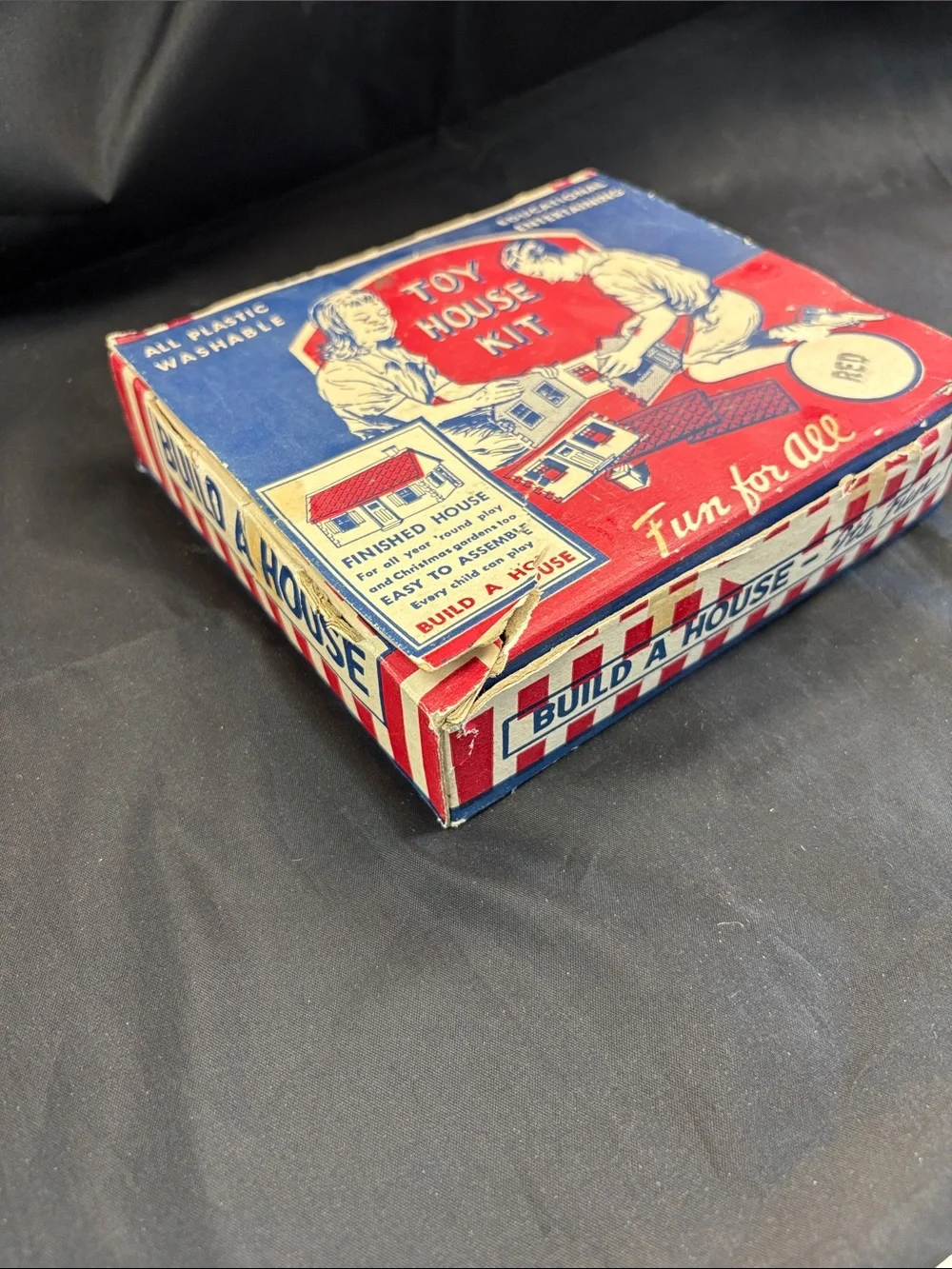 Toy House Kit - Red Kids Toy.  0262